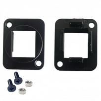 Lanview D-Size Keystone black  AND   silver color, Zinc alloy