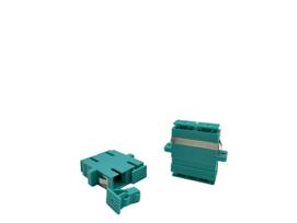 Lanview SC/UPC Female - SC/UPC Female  OM3 Duplex Fibre Adapter Aqua