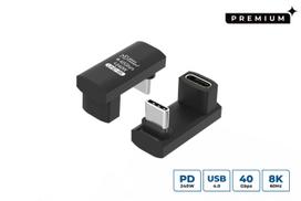 MicroConnect Premium USB4 3x2 USB-C  twice-angled Long adapter,
