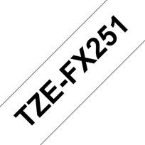 Brother TZE-FX251 FLEXI-TAPE LAM.  24MM 8M BLACK ON WHITE