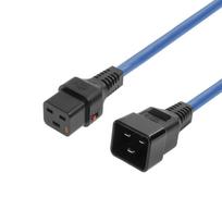 MicroConnect Powercord C19 IEC Lock - C20  blue 1,5m, PC1356