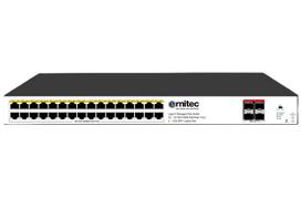 Ernitec 36-Port Gigabit Managed Layer  3 PoE Switch, 32 Gigabit