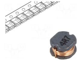 Inductor: wire | SMD | 4.7uH | 150mΩ | -40÷125°C | ±20% | 1.5A