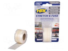 Tape: sealing | W: 25mm | L: 3m | Thk: 0.5mm | transparent | silicone | 300%