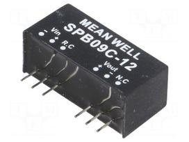 Converter: DC/DC | 9W | Uin: 36÷75V | 12VDC | Iout: 0÷750mA | SIP8 | 5g