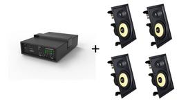 Vivolink Audiopack Subwoofer + 4 x Pro  In-Wall Speakers