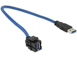 Delock Keystone Module USB 5Gbps  type-A female 250 to type-A