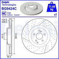 DELPHI Stabdžių diskas Brake rotor BG9424C