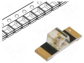 LED | amber | SMD | 1305 | 28.5÷75mcd | 1.9÷2.4VDC | 3.4x1.25x1.1mm | 150°