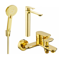 Mexen Milo R40 vonios rinkinys, auksinis - 71313R40-50