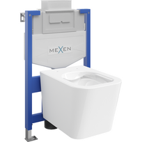 Mexen Teo paslėptas WC rėmas Fenix XS-U su WC dubeniu, baltas blizgesys - 6853385XX00