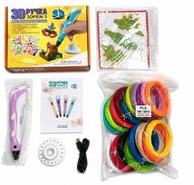 Długopis 3D iLike Zabawki 3D Pen-3 with LCD display and 10 stencils Blue + Plastic set: 20 colors of 10 meters 200 meters Blue 4752192108267 ILI3DPLCDPSB (4752192108267) | ILI3DPLCDPSB | 4752192108267