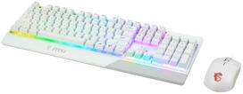 Laidinė žaidimų klaviatūra MSI Vigor GK30 Combo, DE, balta sp.