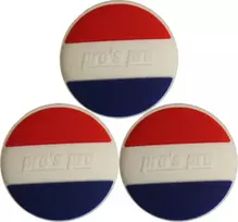 Vibracijų slopintuvai Pro's Pro Vibra Stop France Round (3 vnt.) - blue/red/white - Mėlyna