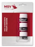 Viršutinės koto apvijos MSV Prespi Absorb Overgrip (3 vnt.) - white - Balta