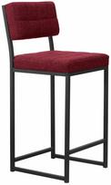 Baro kėdė Kalune Design Retro, juoda sp./burgundy sp., 40 cm x 40 cm x 98 cm