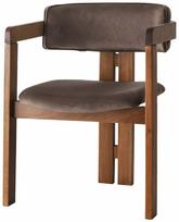 Valgomojo kėdė Kalune Design CO-030, riešuto sp./ruda sp., 49 cm x 58 cm x 76 cm