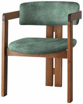 Valgomojo kėdė Kalune Design CO-031, riešuto sp./žalia sp., 49 cm x 58 cm x 76 cm