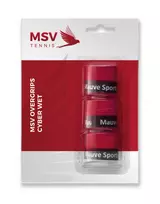 Viršutinės koto apvijos MSV Cyber Wet Overgrip (3 vnt.) - red - Raudona