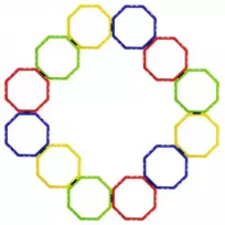 Teniso kopetėlės Pro's Pro Octa Agility Grid 12 pcs - multicolor - Daugiaspalvė