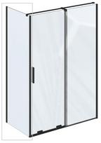 Dušo sienelė Ravak Rops X90VA0300Z1, 100 cm x 195 cm, skaidri sp./juoda sp./grūdintas