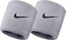 Riešo apvijos Nike Swoosh Wristbands - Pilka