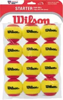 Teniso kamuoliukai pradedantiesiems Wilson Starter Red - 12 vnt.