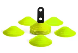 Žymėjimo kūgiai Yakimasport Marker Cones Set 30P With Stand - Geltona