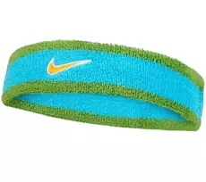 Galvos apvija Nike Swoosh Headband - baltic blue/chlorophyll/university gold - Daugiaspalvė