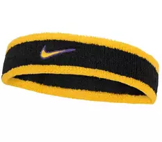 Galvos apvija Nike Swoosh Headband - black/court purple/university gold - Daugiaspalvė