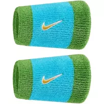 Riešo apvijos Nike Swoosh Double-Wide 2P - baltic blue/chlorophyll/university gold - Daugiaspalvė