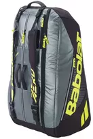 Teniso krepšys Babolat Pure Aero RHX12 10th Gen -  metallic dark forest/yellow - Daugiaspalvė