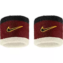 Riešo apvijos Nike Swoosh Classic Wristband 2P - cream/burgundy/black - Daugiaspalvė
