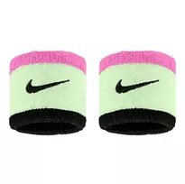 Riešo apvijos Nike Swoosh Classic Wristband 2P - pink/lime/black - Daugiaspalvė