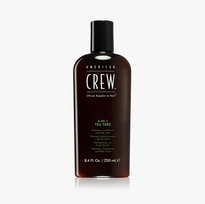 AMERICAN CREW™ 3-IN-1 TEA TREE šampūnas, kondicionierius ir dušo želė viename | 250ML/450ML