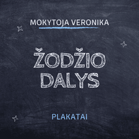 Žodžio dalių plakatai