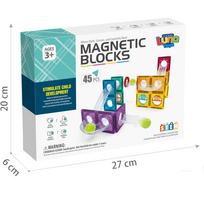 Magnetinis konstruktorius vaikams – 45 dalių blokeliai