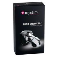 Penio narvelis su elektrostimuliacija Mystim Pubic Enemy No 1, skaidrus, 8,2-9,4 cm