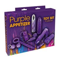 Sekso žaislų rinkinys purple appetizer 9 pieces