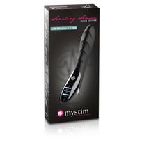 MyStim Sizzling Simon tekstūruotas elektrostimuliacijos ir vibracijos vibratorius juodas