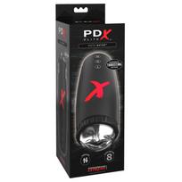 Masturbatorius 22,7 cm su vibracija PDX Elite Moto Bator juodas