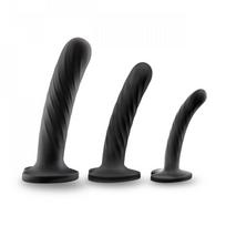 Dildo rinkinys Blush Temptasia Twist, 3 dydžiai, silikonas, 9,5-15,2 cm