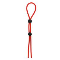 Erekcijos žiedas Dreamtoys, reguliuojamas dvigubas, silikoninis, raudonas