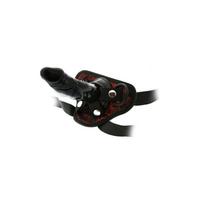 Strap-on kelnaitės su juodu dildo 15 cm