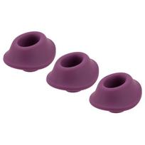 Pakeitimo antgaliai Womanizer S, violetiniai, 3 vnt., silikoniniai