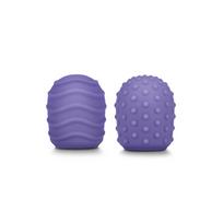 Le Wand Petite masažuoklio tekstūriniai dangteliai violetiniai
