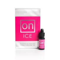 Klitorinis stimuliuojantis aliejus Sensuva On Ice, 5 ml, vėsinantis ir šildantis