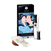 Stimuliuojantis Shunga oralinis lūpų blizgesys su kokoso kvapu 10 ml