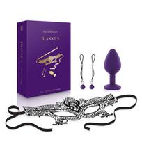 Erotinių žaislų ir aksesuarų rinkinys RIANNE S Ana's Trilogy II, kaukė ir analinis kaištis