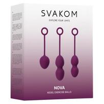 Kegelio rutuliukų rinkinys Svakom Nova, violetinis, 3 svorio lygiai